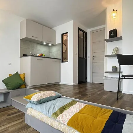 Homey - Studio Bambou Serenite - Hyper Centre - Aux Portes De Geneve Annemasse